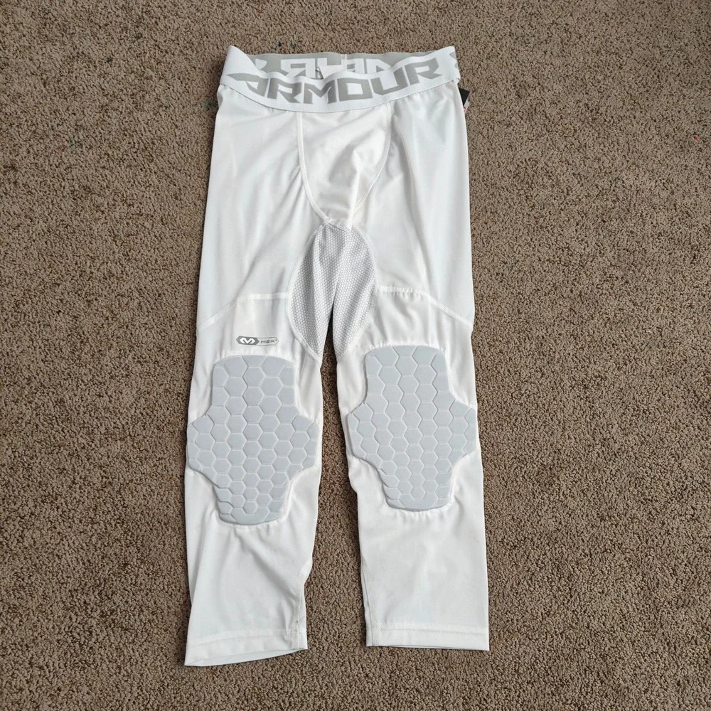 Under Armour Mens Compression‎ Heatgear Padded Tights White M Style UA1248862